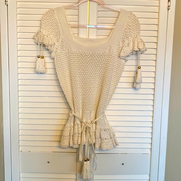 Milly Designer Crochet Top - Picture 1 of 5